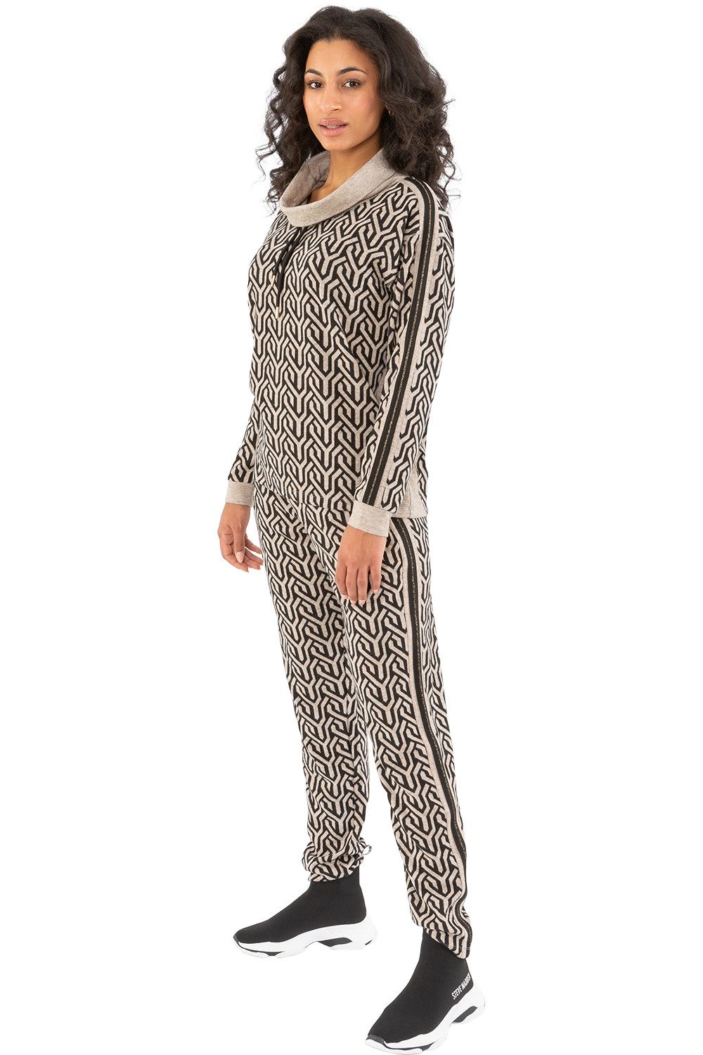 Gio Milano Relaxhose G29-6600, Gio Milano Hose Ornament Jaquard