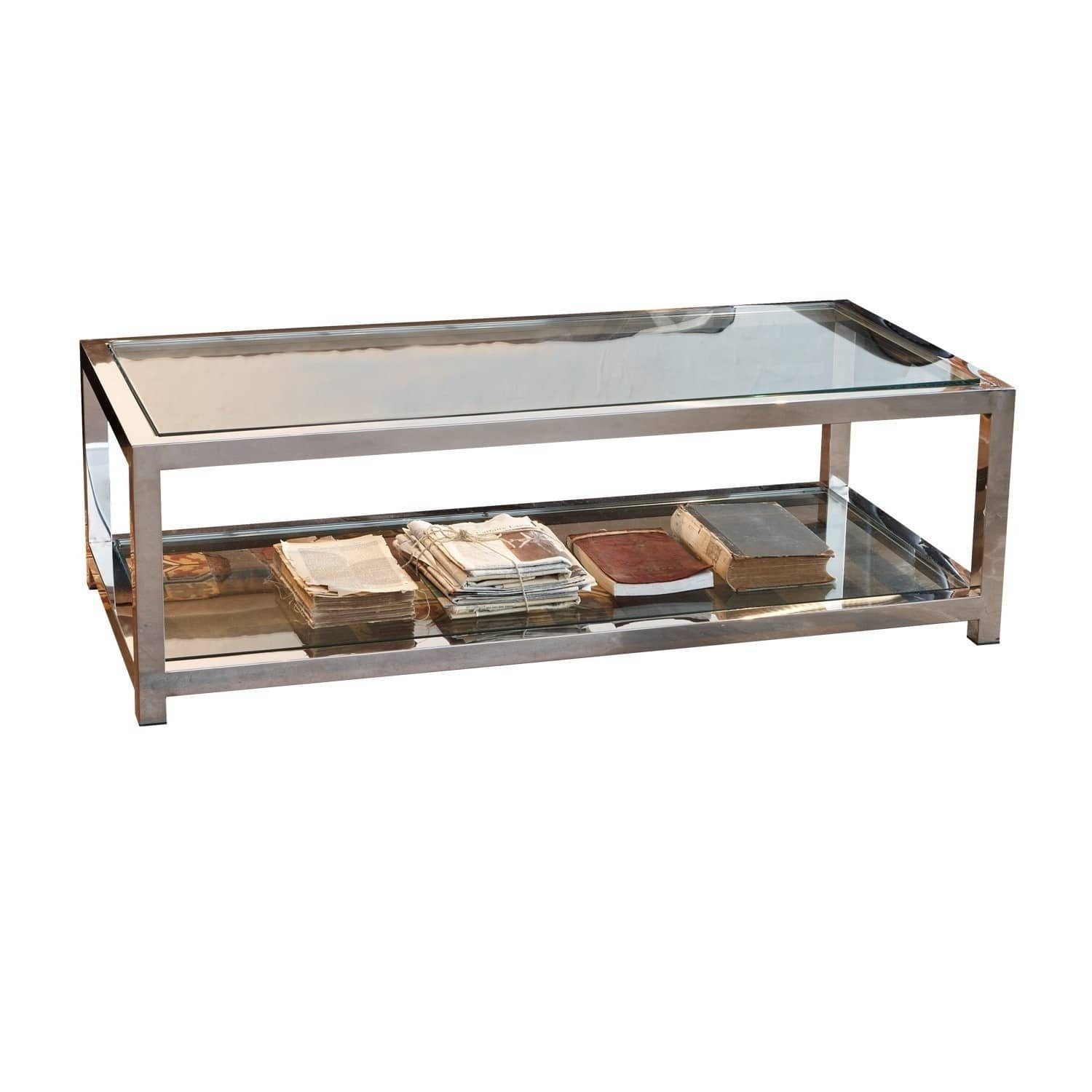 Mirabeau Couchtisch Couchtisch Clayton silber/ klar