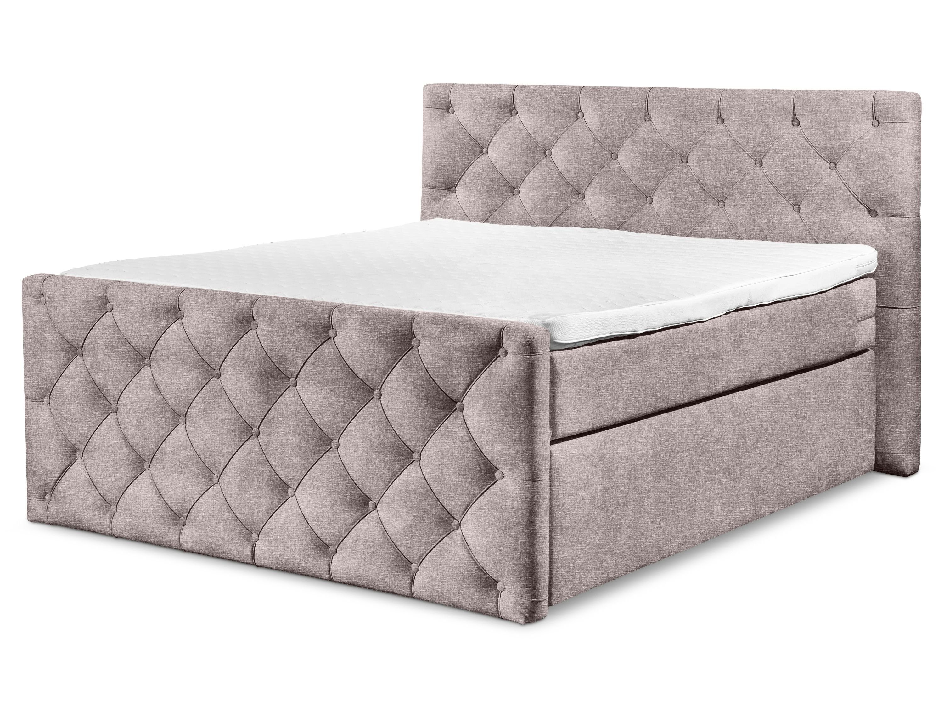 SANSIBAR Living Boxspringbett Boxspringbett SANSIBAR ITZEHOE (LF 180x200 cm) LF 180x200 cm rosa