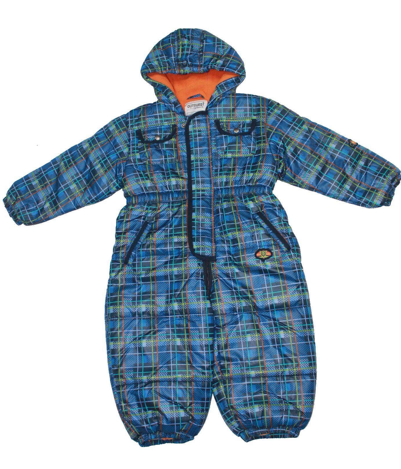 Outburst Overall Outburst Jungen Schneeanzug kariert blau (1-tlg)