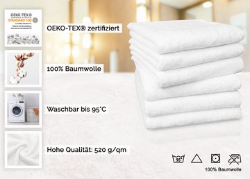 ZOLLNER Handtücher, Walkfrottier (6-St), 50 x 100 cm, 100% Baumwolle, vom Hotelwäschespezialisten, bis 95 °C