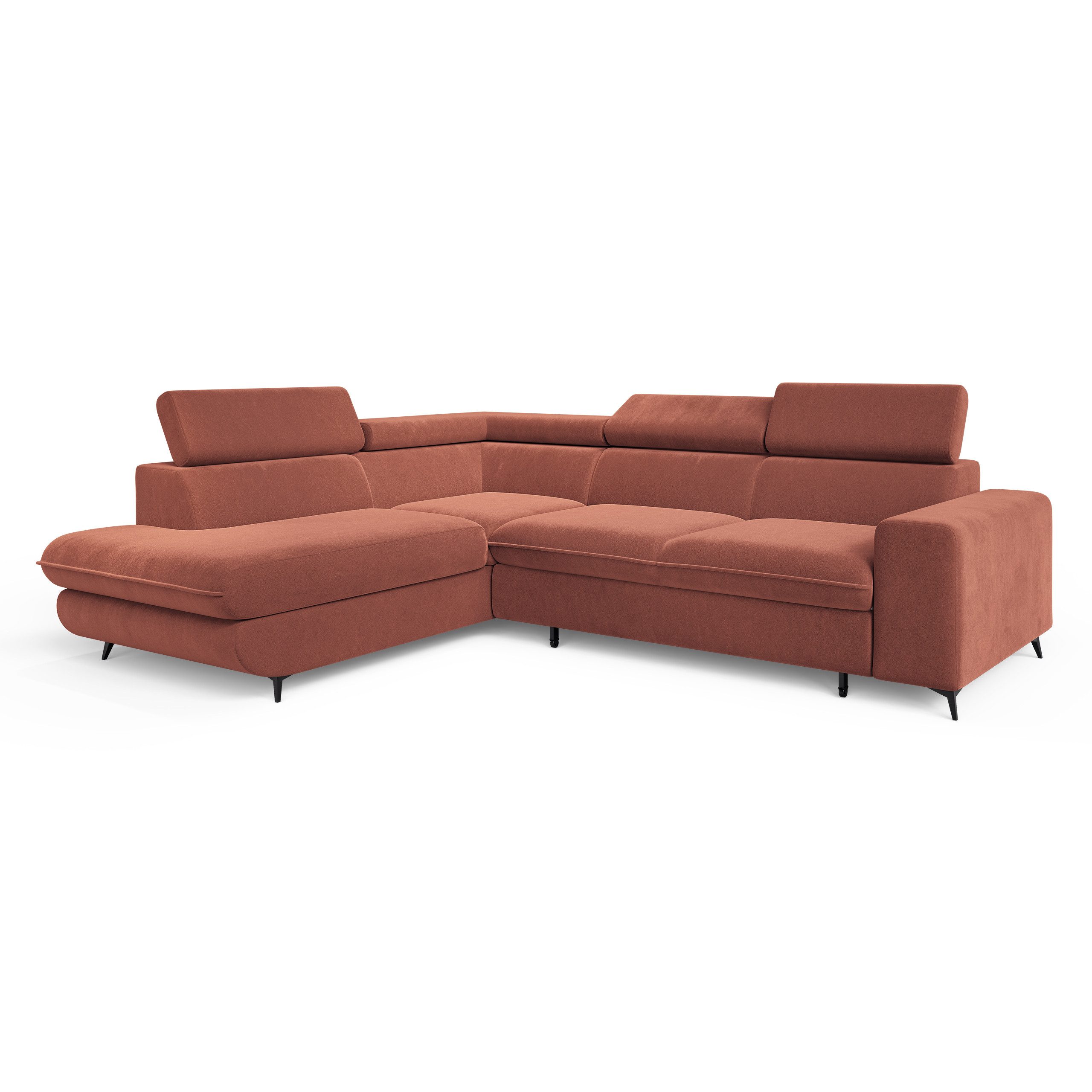 Masseno Ecksofa VELISS mit Schlaffunktion L-Form, Sofa mit Bettkasten