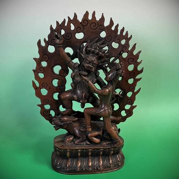 Asien LifeStyle Buddhafigur Yamantaka Vajrabhaira Bronze Figur Tibet