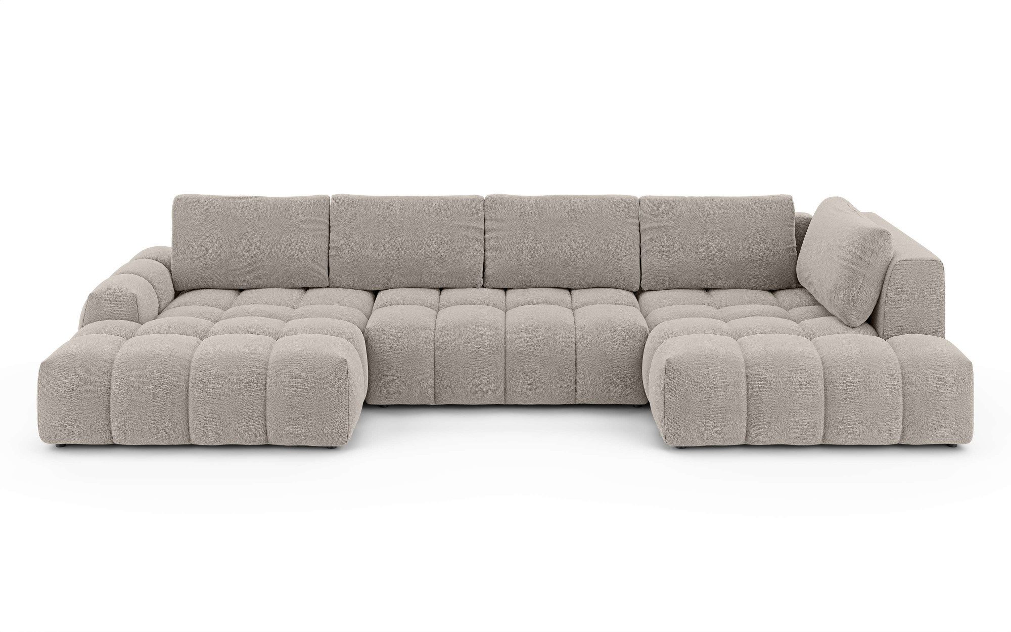OTTO home Wohnlandschaft AZITA U-Form, Breite 363 cm - OTTO. Verlässliche Qualität., wahlweise als Schlafsofa mit Bettkasten, Bubble-Optik – Bild 2 von 5