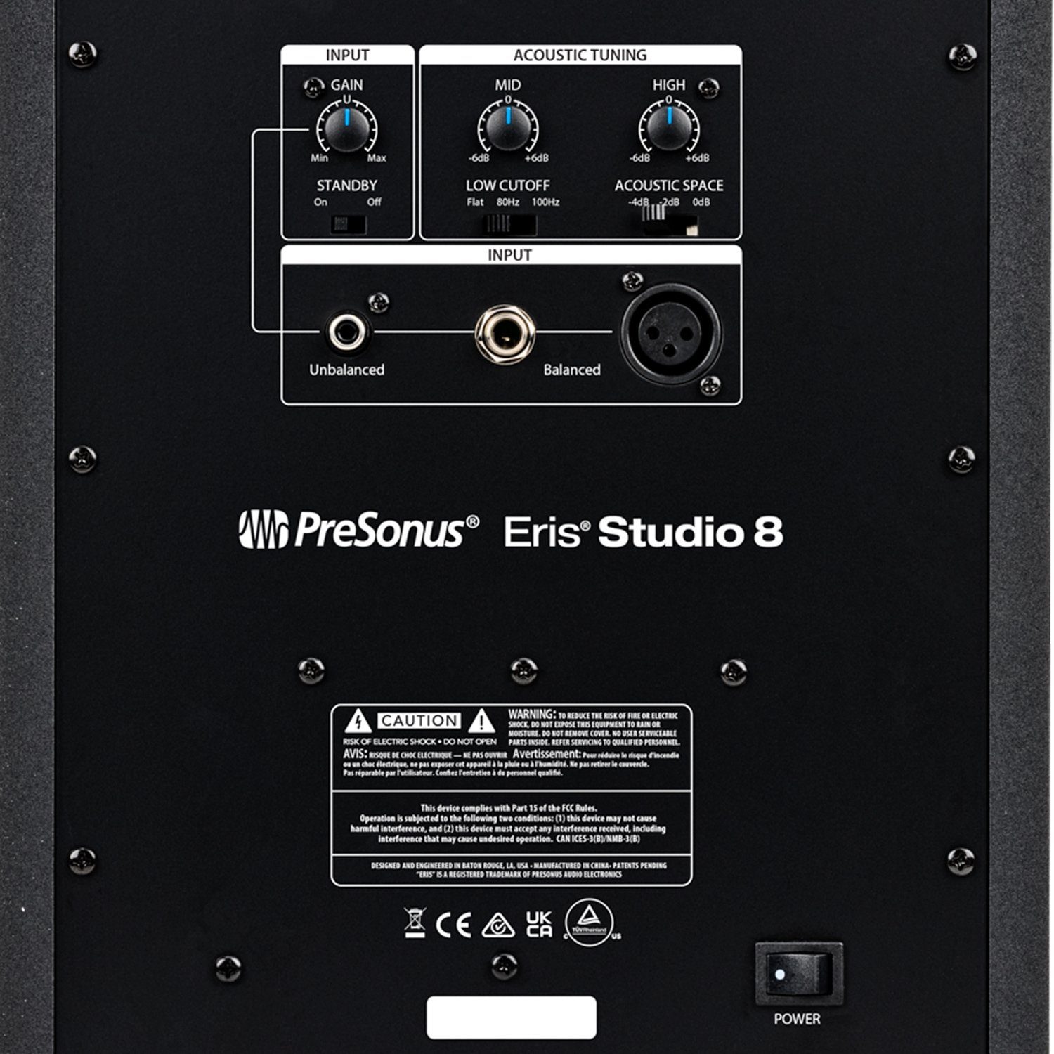 Presonus Presonus Eris Studio 8 Aktive Monitor-Box Lautsprecher PC-Lautsprecher (Aktive Monitor-Box, 140 W)