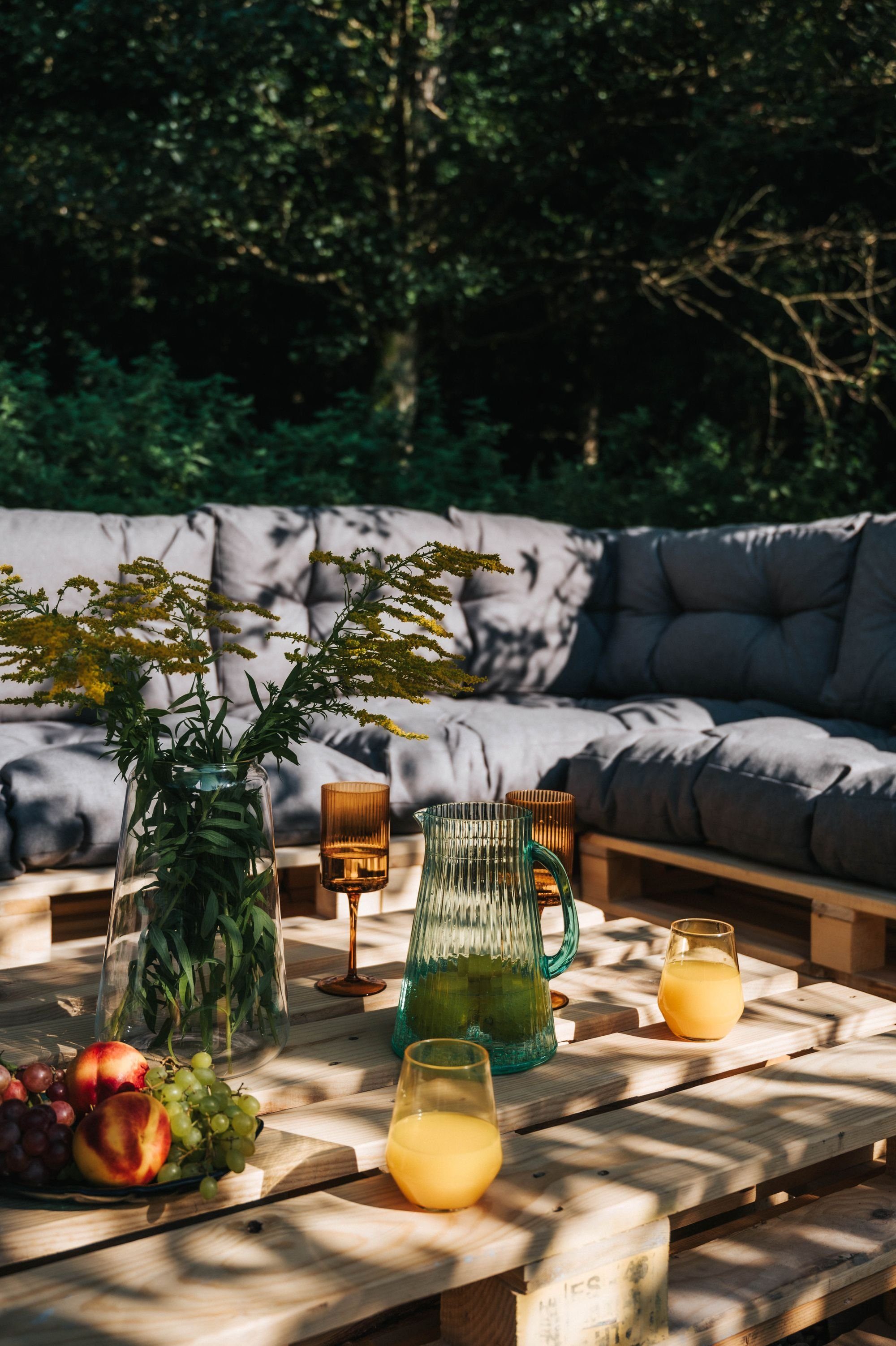 FAVRE Palettenkissen Palettenkissen PPI (Set (Sitzkissen 120x80 +Rückenlehne 120x40)