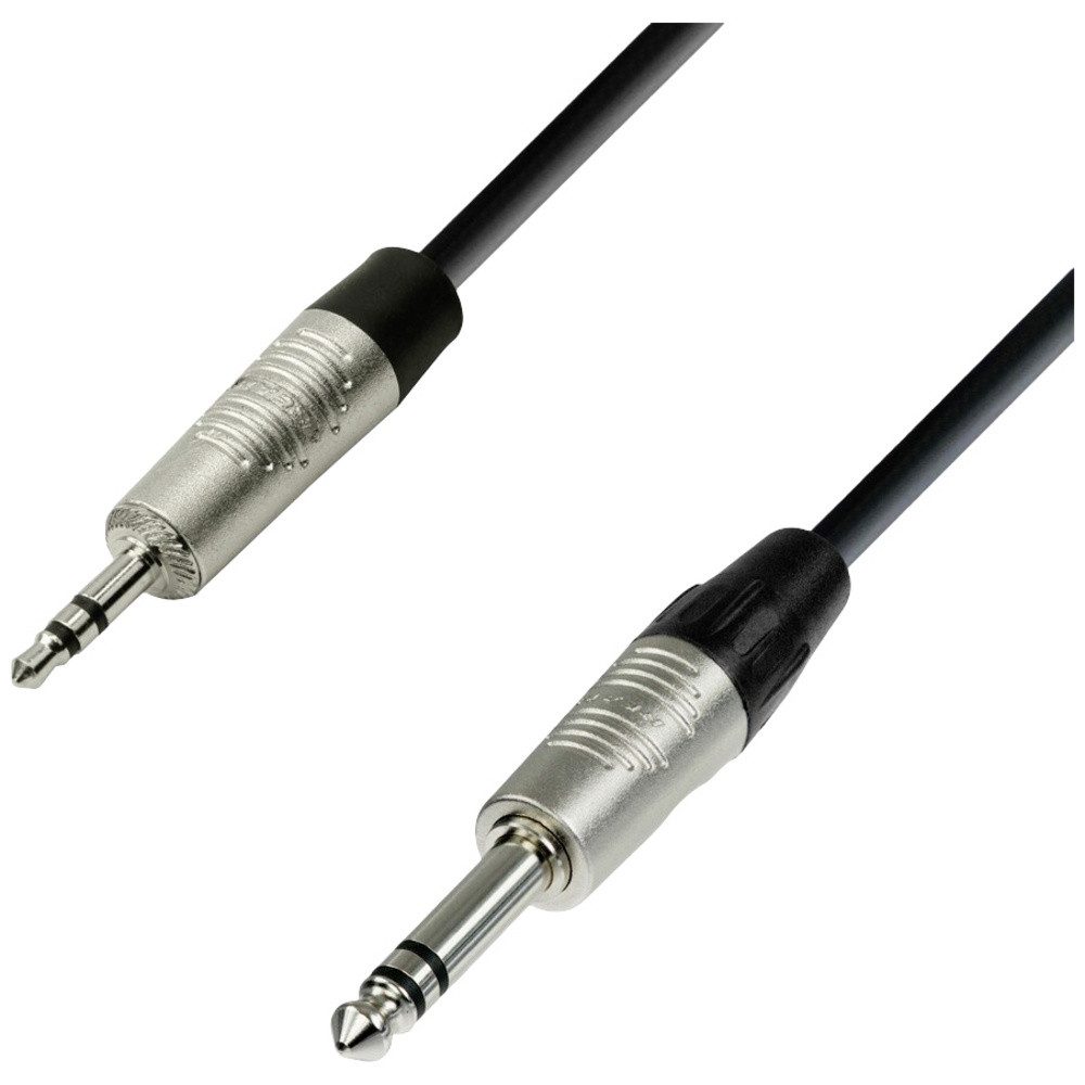 Adam Hall Adam Hall K4BVW0150 Klinke Audio Anschlusskabel [1x Klinkenstecker 3.5 Audio- & Video-Kabel, (150.00 cm)