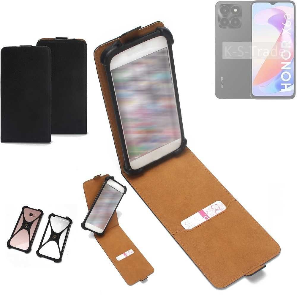 K-S-Trade Handyhülle für Honor X6a, Handyhülle Schutzhülle Hülle Case Cover Flip Style Bumper