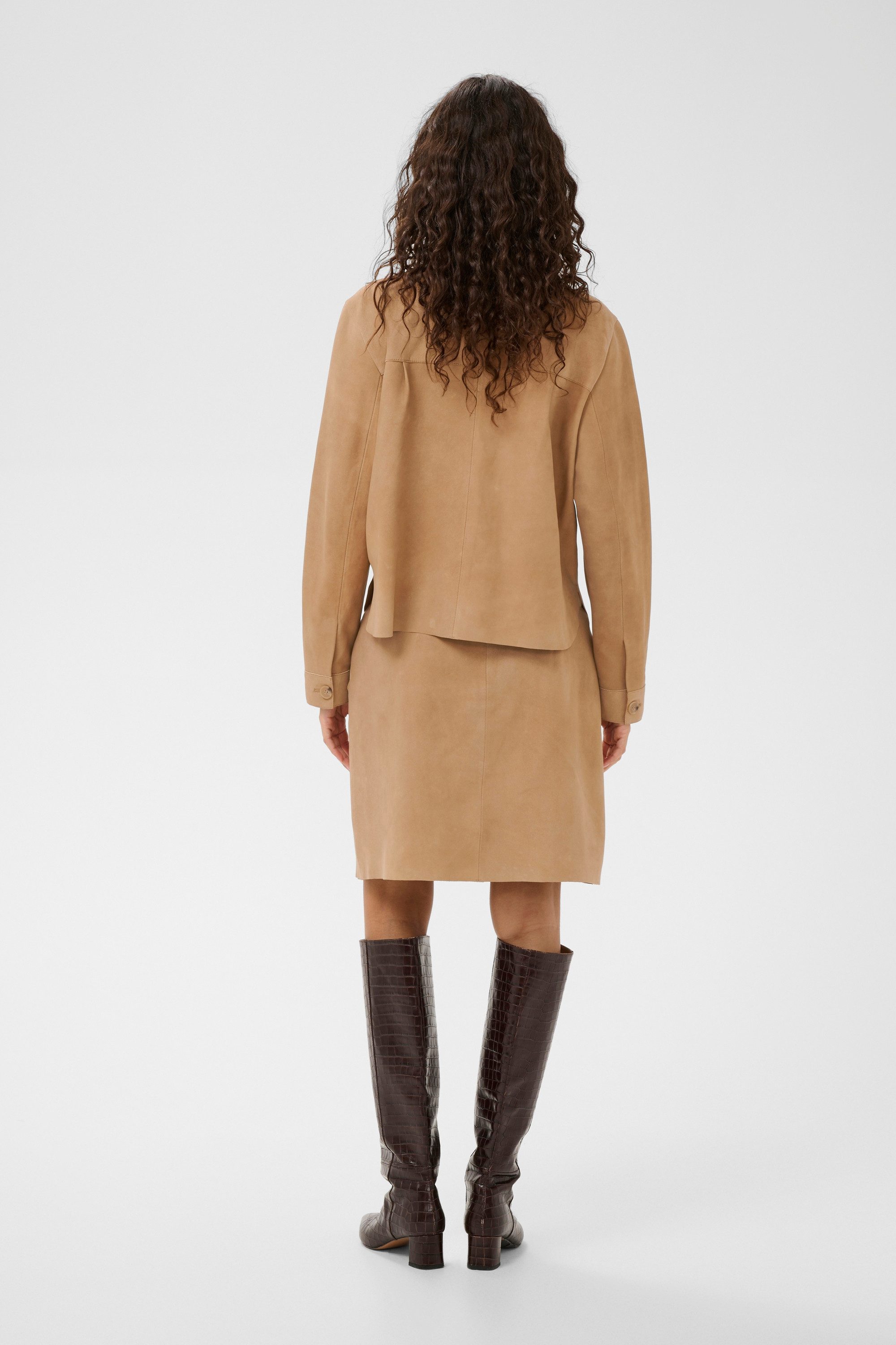 SOAKED IN LUXURY Lederblazer Lederhemd SLParvati
