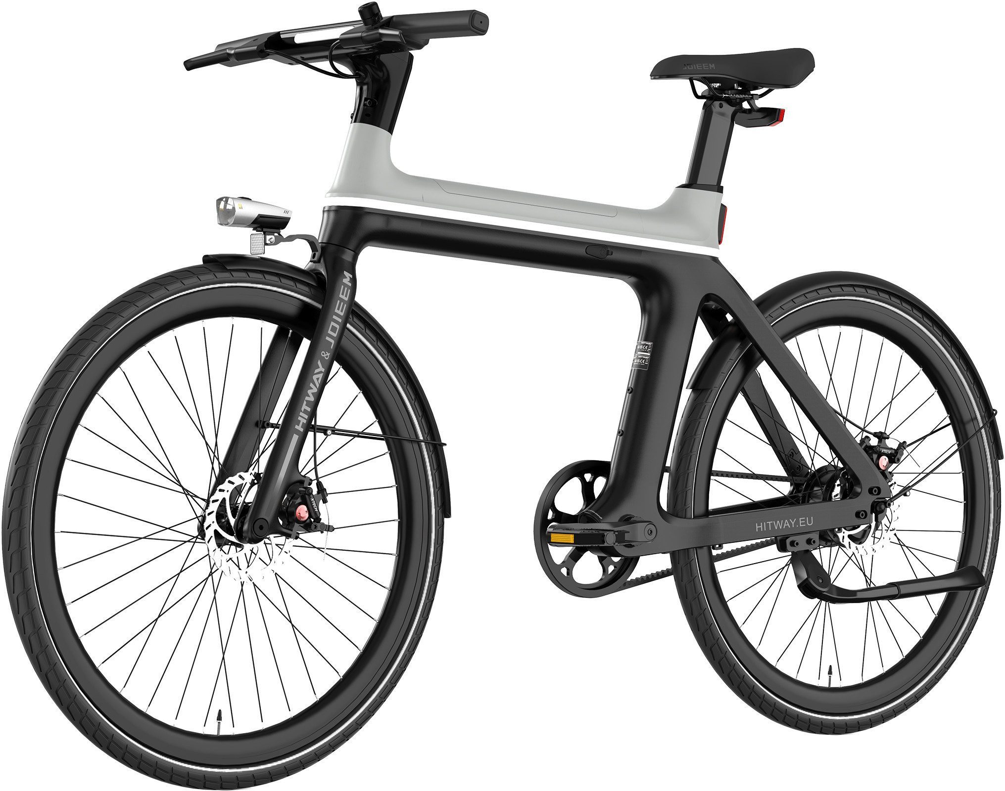 HITWAY E-Bike Cityrad 700C Elektrofahrrad mit 4G-GPS-Tracking, Max. 70km Reichweite, 1 Gang, Kettenschaltung, 250W Heckmotor, 345,6 Wh, (1 tlg), Samsung Akku Smart E-Citybike, Diebstahlschutzsystem & IPX5