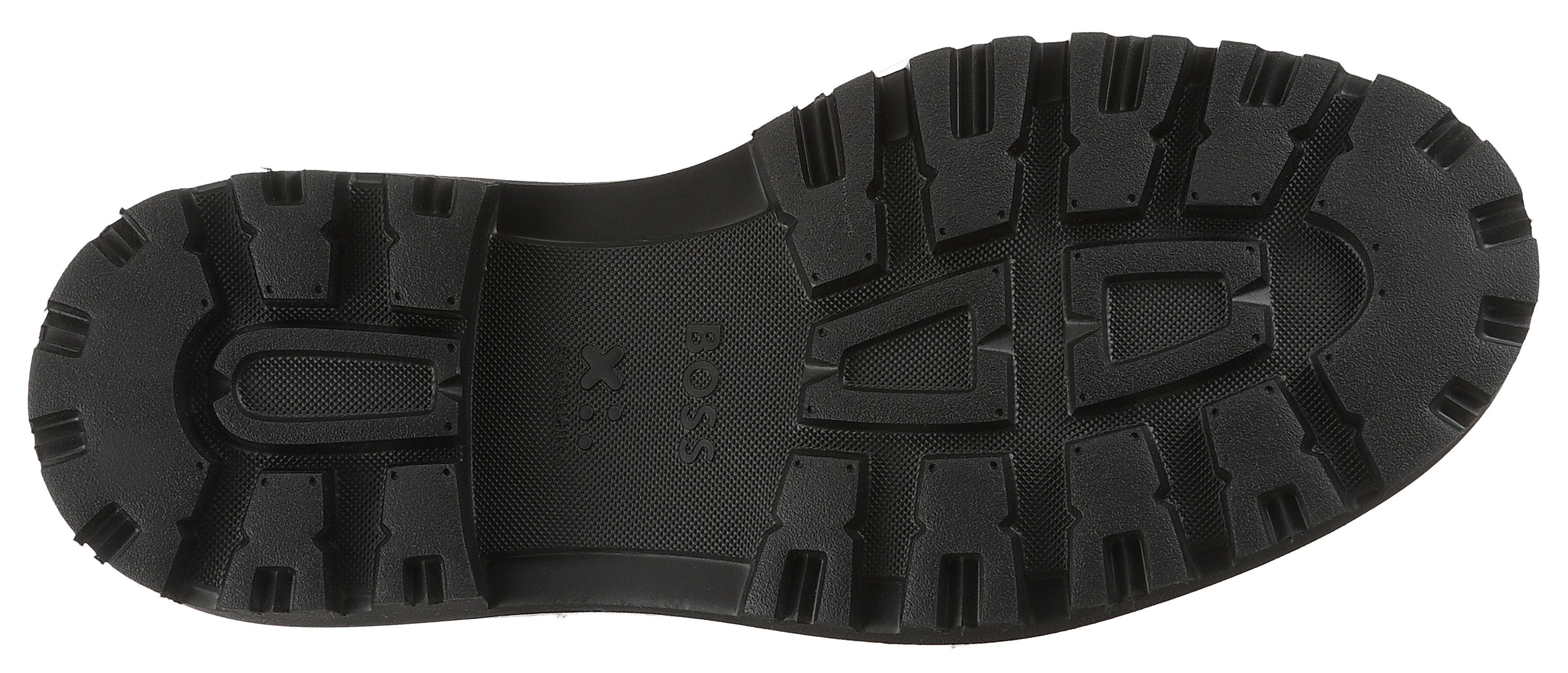 BOSS Julyo_Halb_bufr Winterboots Schnürboots, Schnürstiefelette, Profilsohle, mit Reißverschluss