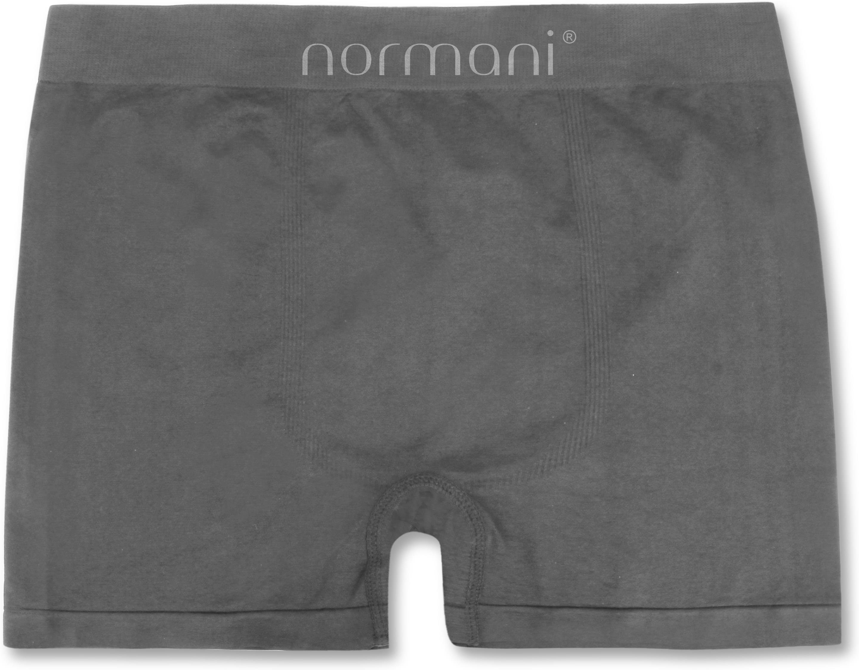 aus Männer 12 normani Grau schnell Stück für Herren trocknendem Unterhosen Boxer Material Mikrofaser-Boxershorts Retro Retropants