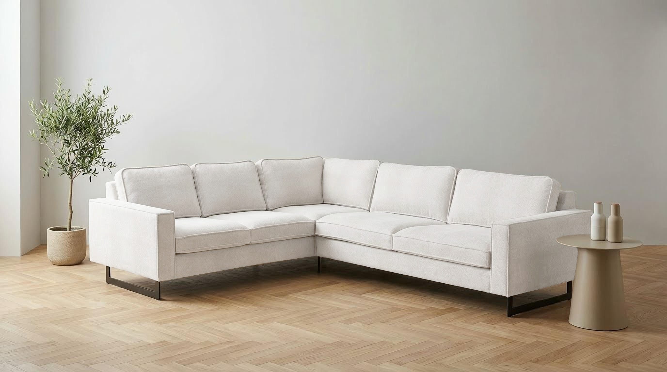 Home affaire Ecksofa Pinto, XXL, 250/290 cm, langer Schenkel, Ottomane, Cor günstig online kaufen