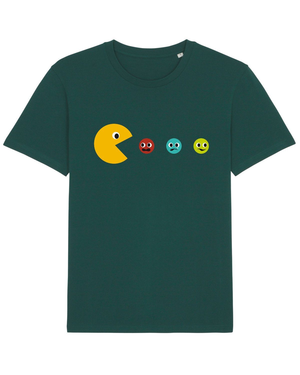 wat? Apparel Print-Shirt Pacmännchen (1-tlg) glazed grün