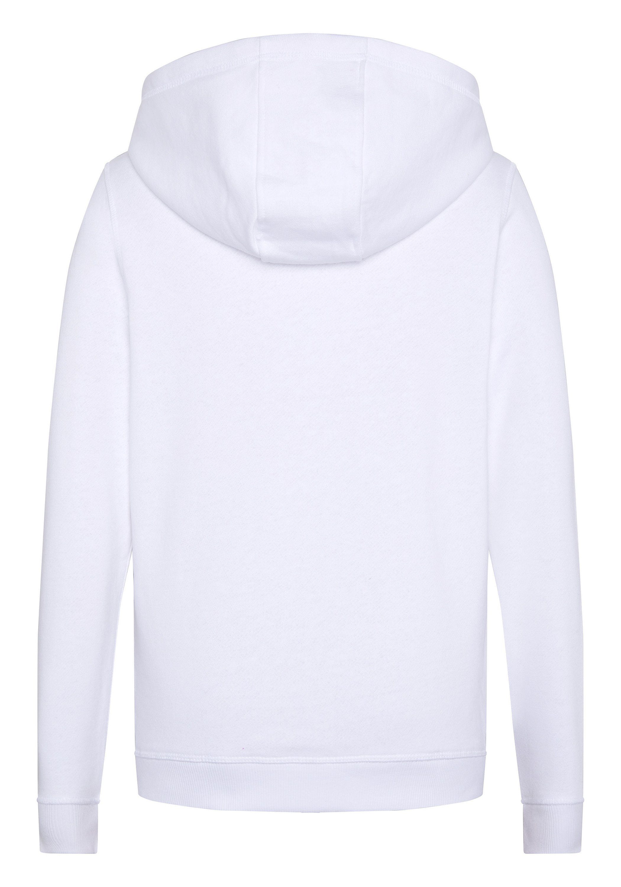 floralem Sweatshirt mit Logodesign 11-0601 Polo Sylt Bright White