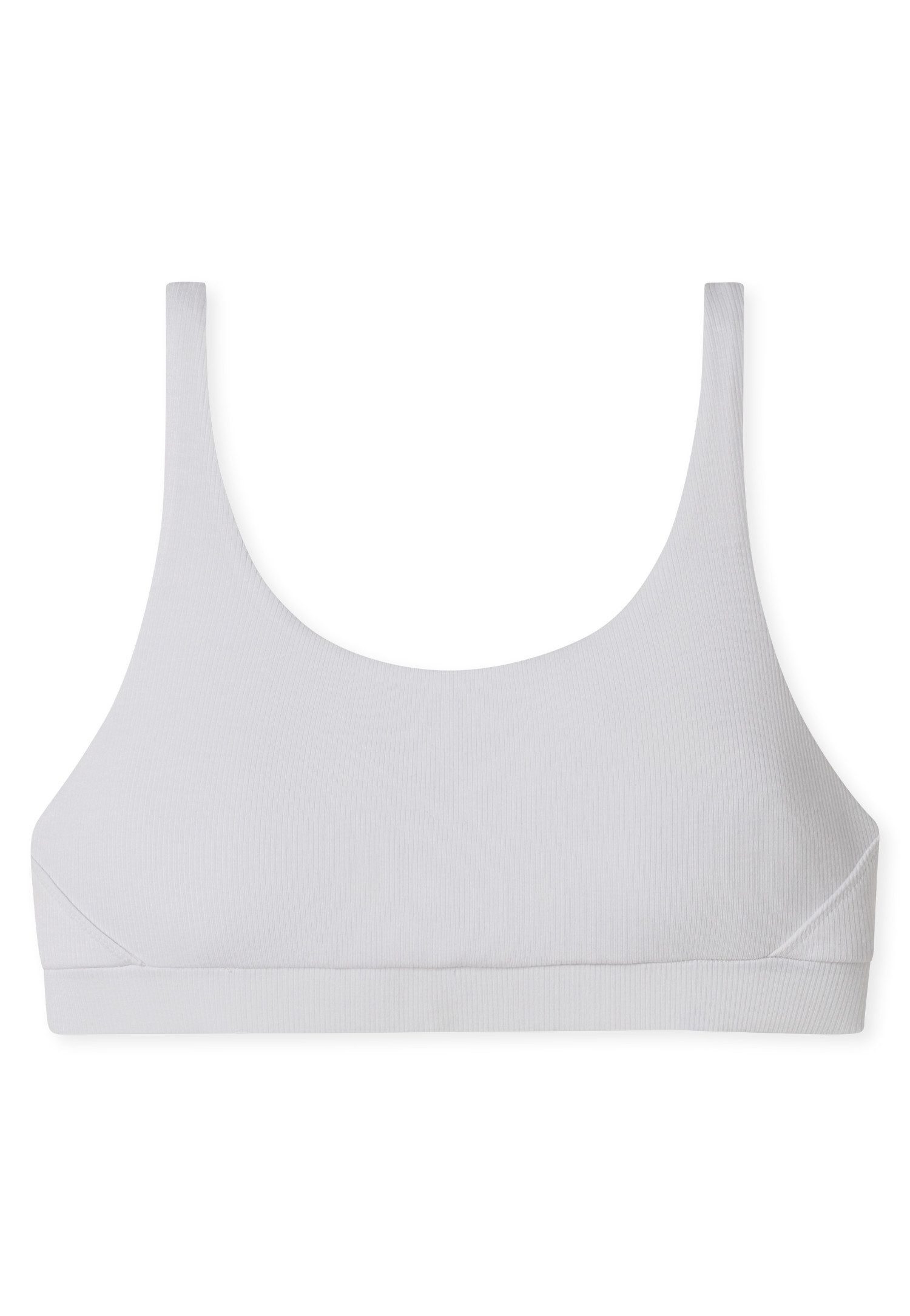 Schiesser Bustier Pure Rib sanft stützendes Unterbrustband, Doppelripp-Qualtiät, elastisch