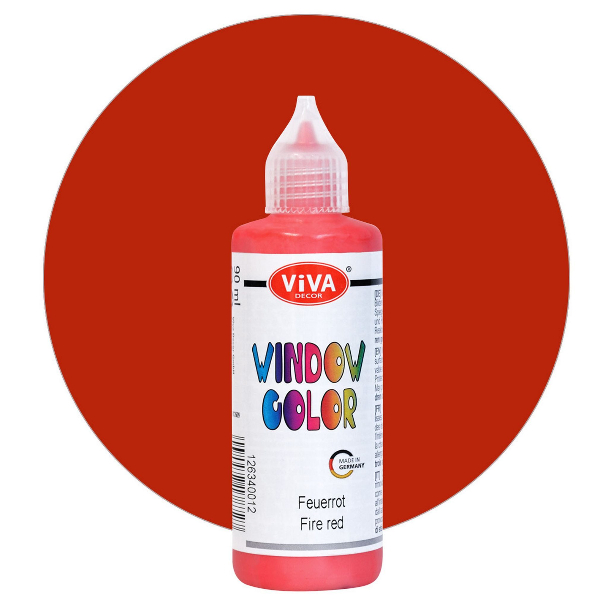 Viva Decor Fensterbild ViVA DECOR Window Color 80ml, Feuerrot