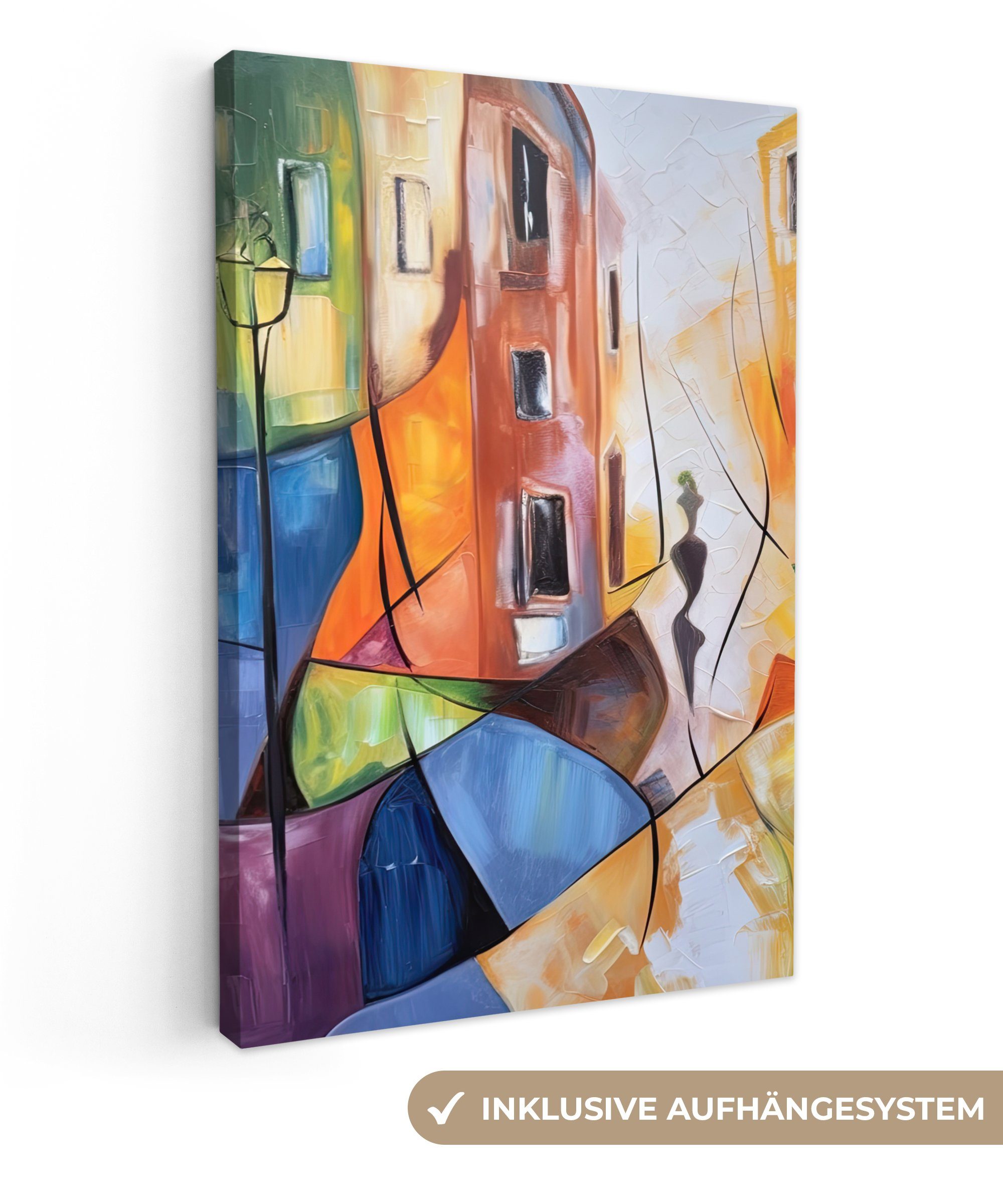 OneMillionCanvasses® Leinwandbild Abstrakt - Kunst - Malerei - Farben, Foto günstig online kaufen