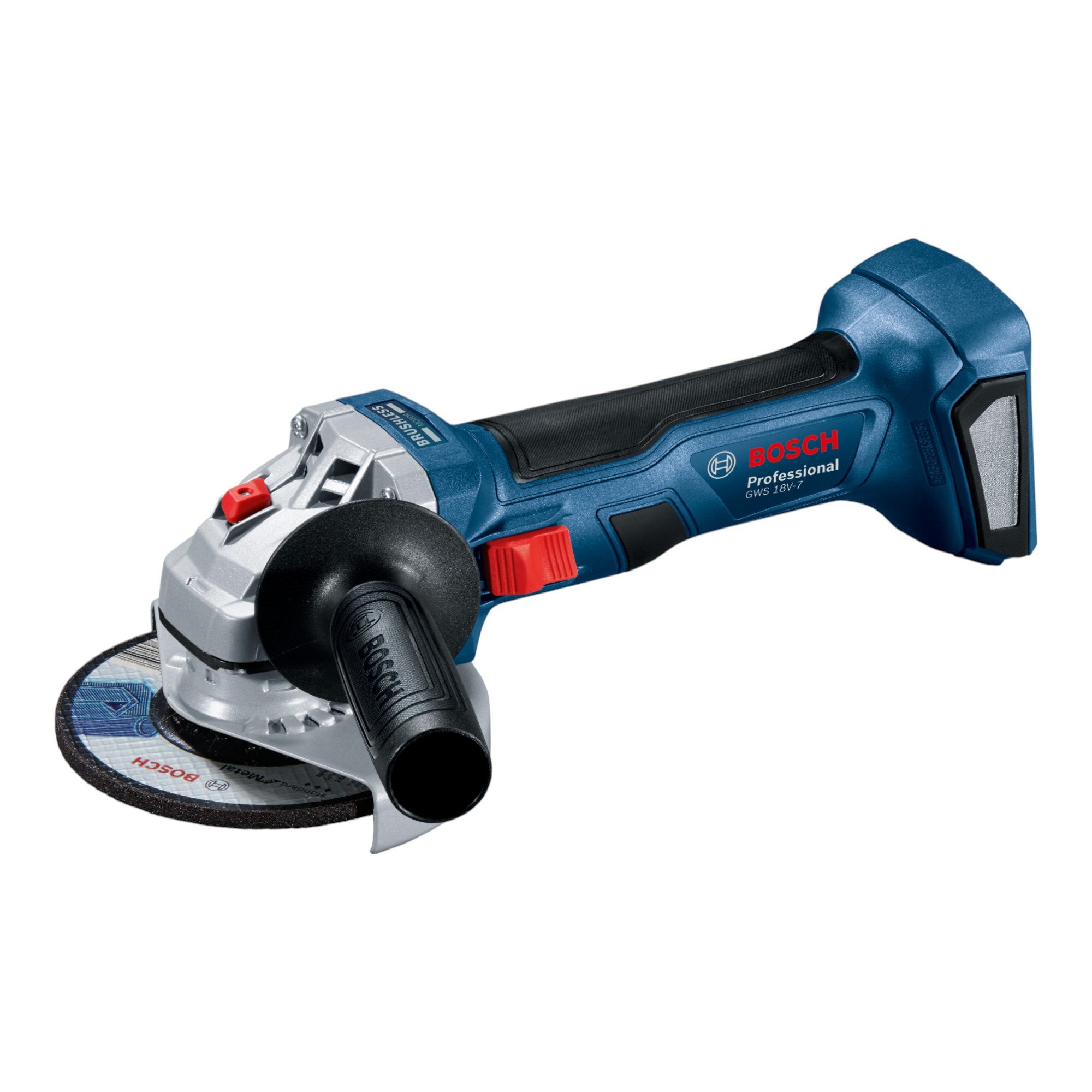Bosch Professional Akku-Winkelschleifer GWS 18V-7 Professional 18 V 115 mm Brushless Solo (06019H9003)