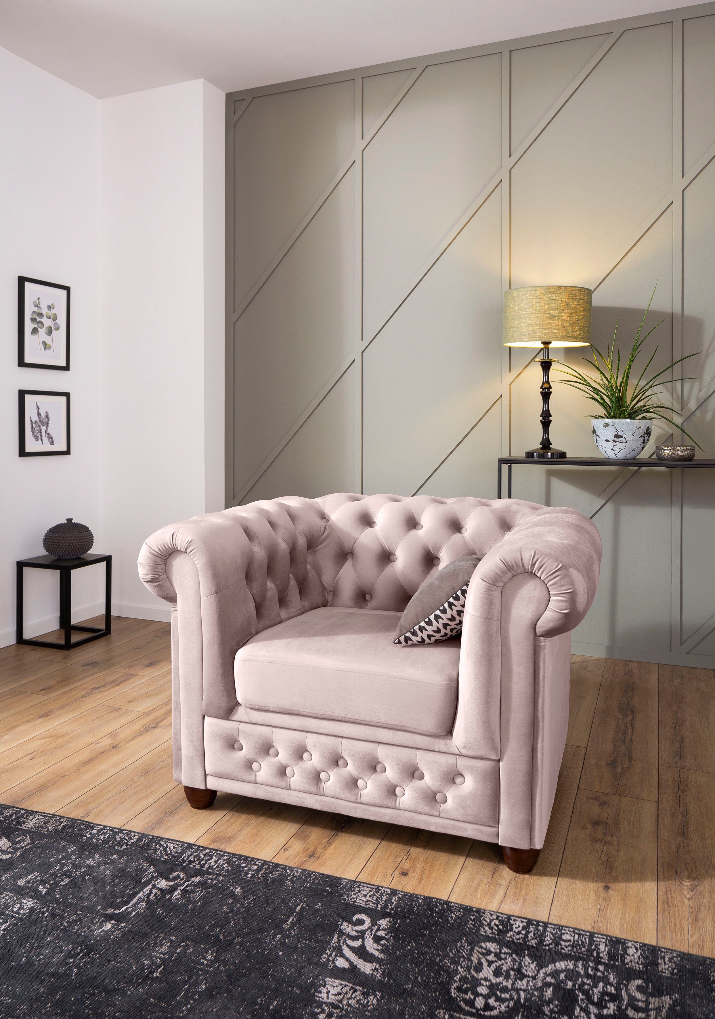 Home affaire Chesterfield-Sessel New Castle Sessel, günstig online kaufen