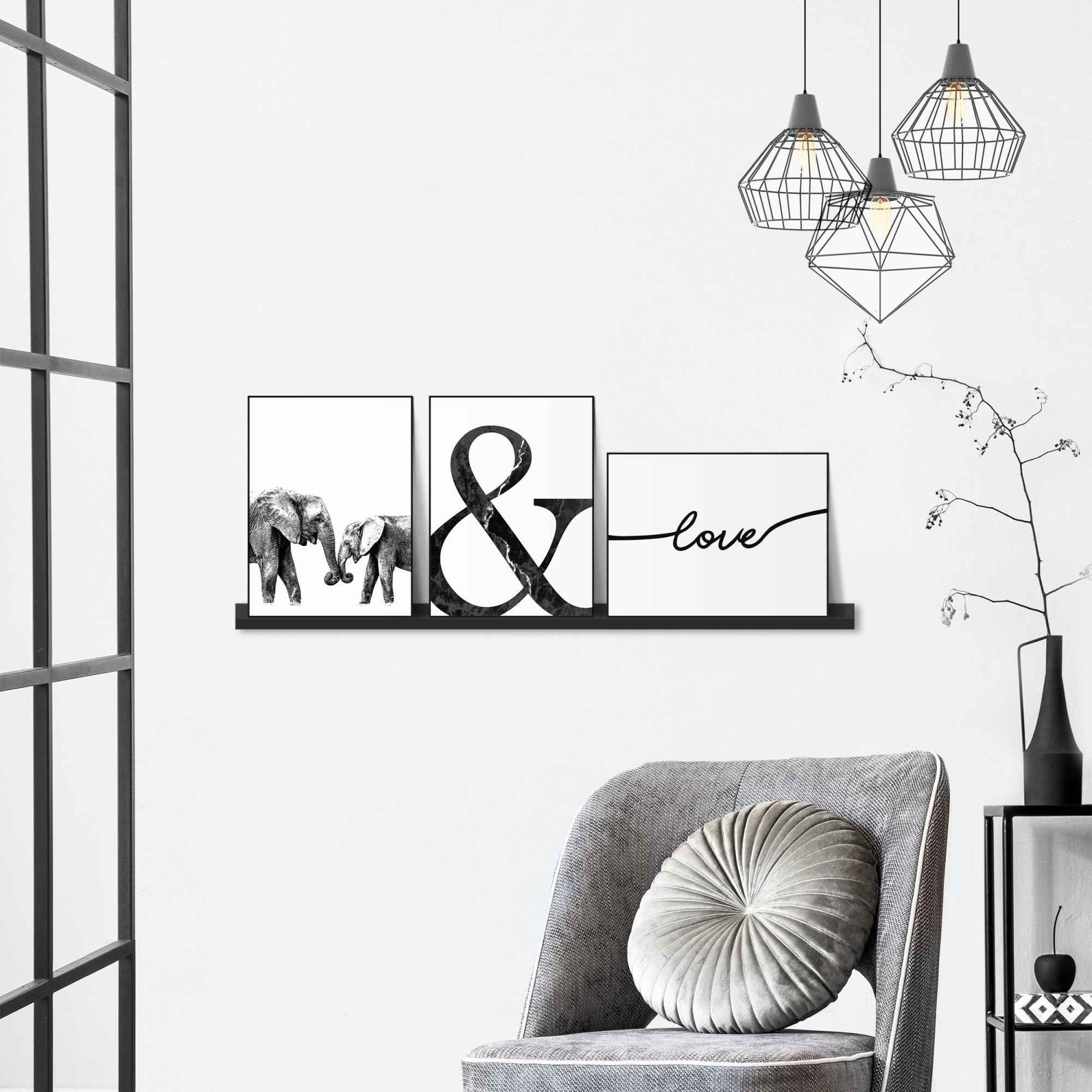 Modern - Wandbild - St) Minimalistisch - Liebe Reinders! (3 Elefant Trendy,