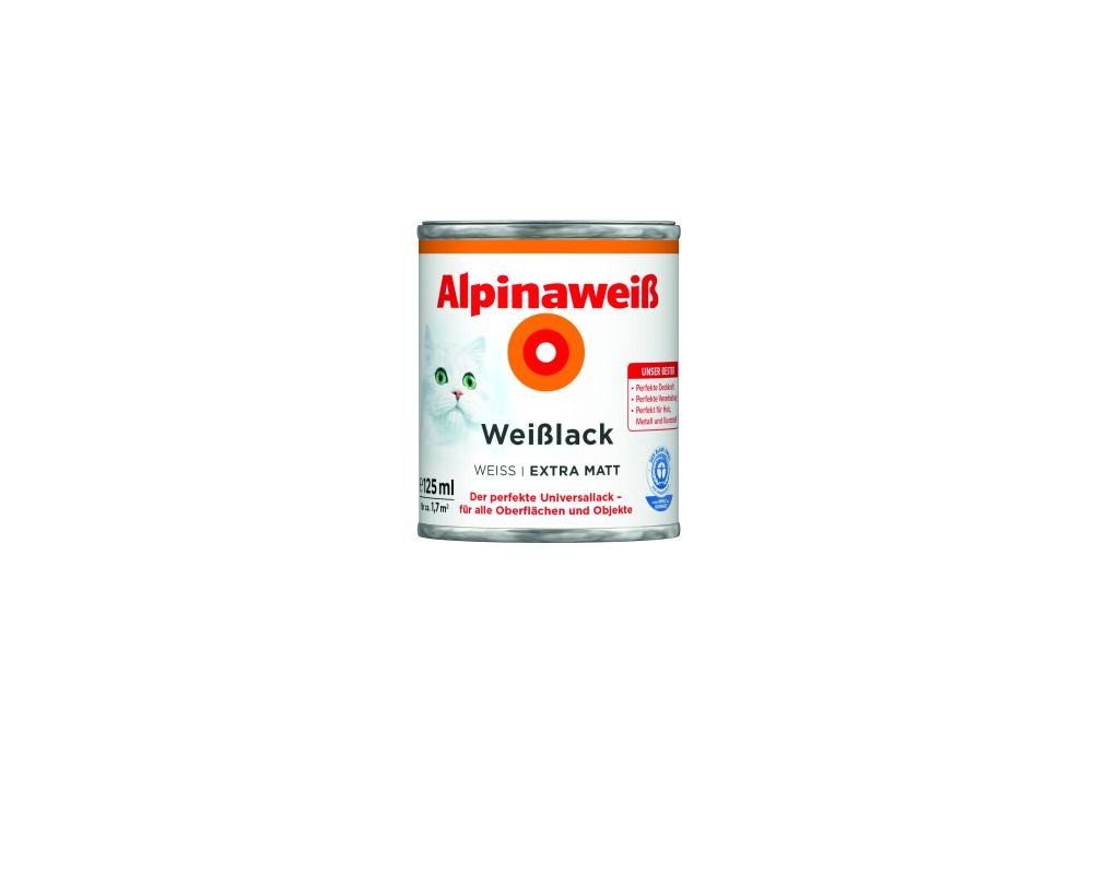 Weißlack Alpinaweiß Weißlack 125 ml extra matt