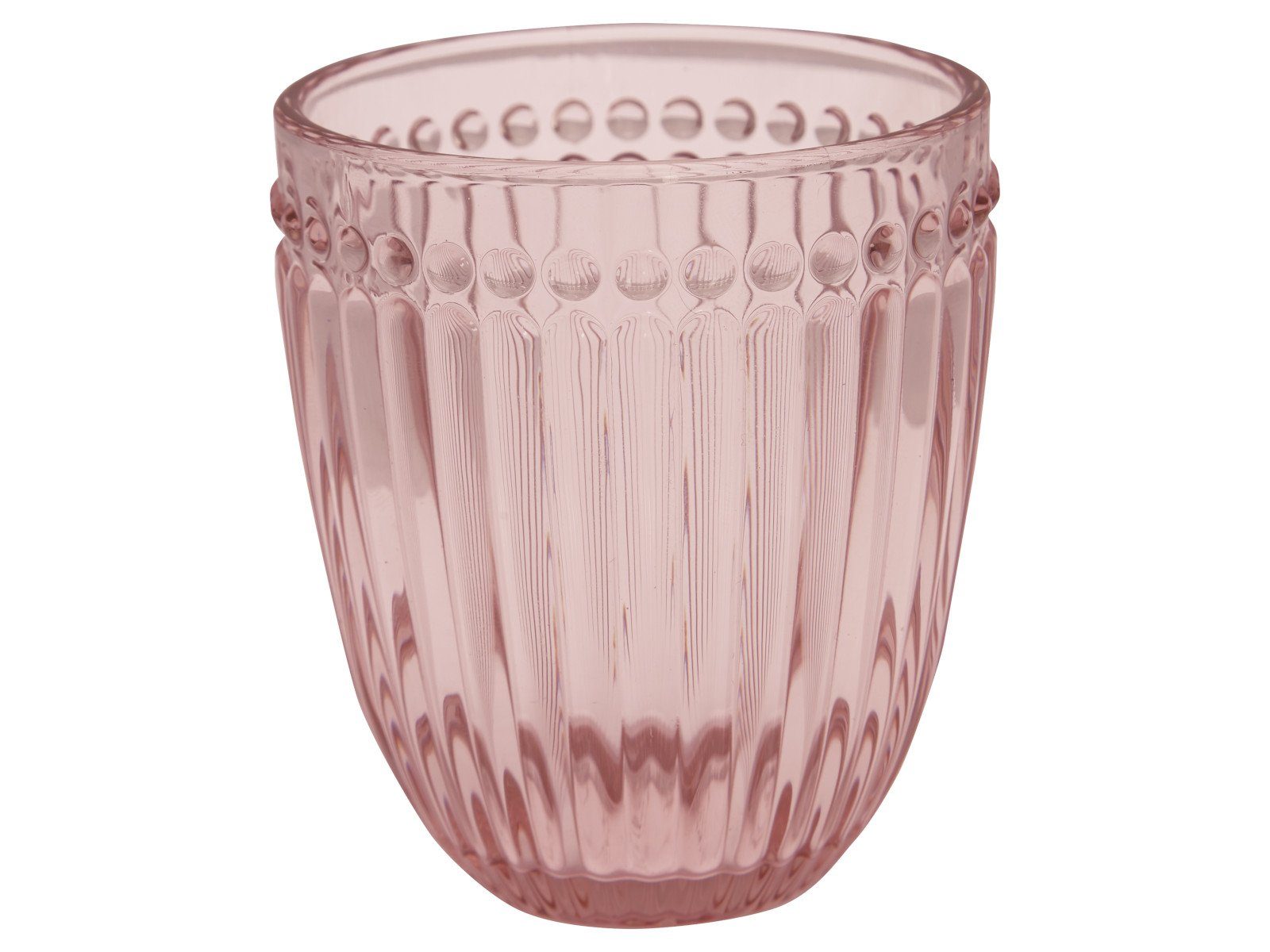Greengate Glas Alice Glass Water pale pink 9 cm, Glas