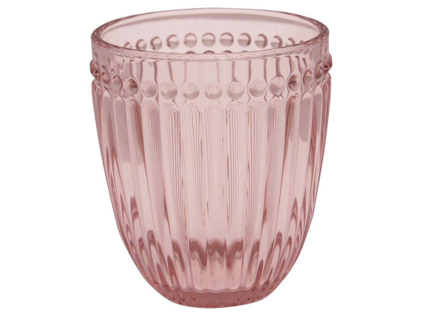 Greengate Glas Alice Glass Water pale pink 9 cm, Glas