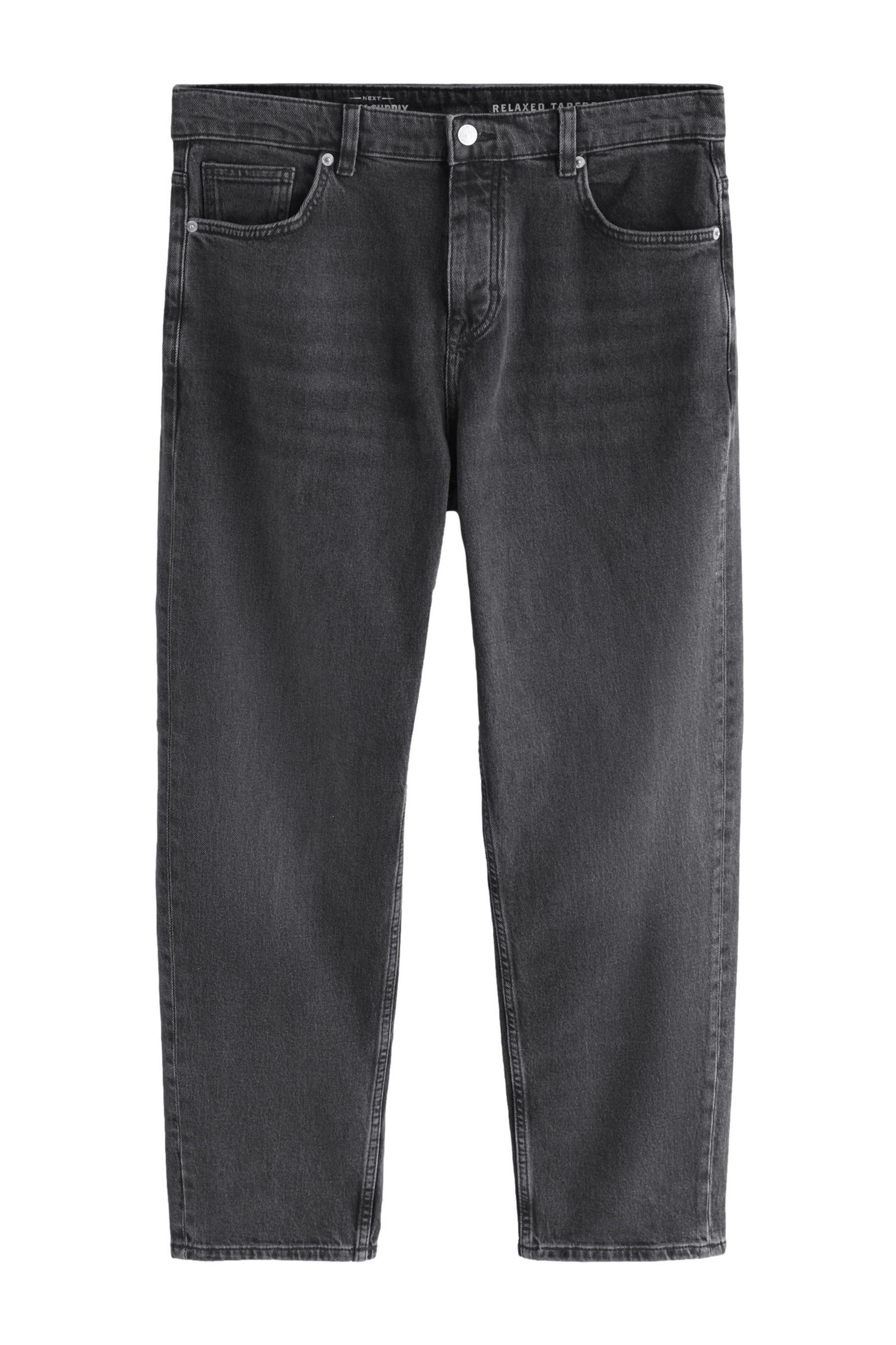 Tapered-fit-Jeans Relaxed Tapered Fit Jeans mit Vintage-Waschung