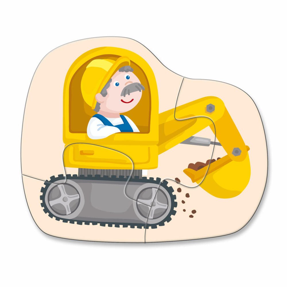 Haba Puzzle 4 erste - Baustelle, Puzzleteile
