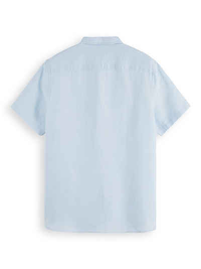 Scotch & Soda Kurzarmhemd Hemd Kurzärmliges Leinenshirt mit Knopfleiste und (1-tlg)