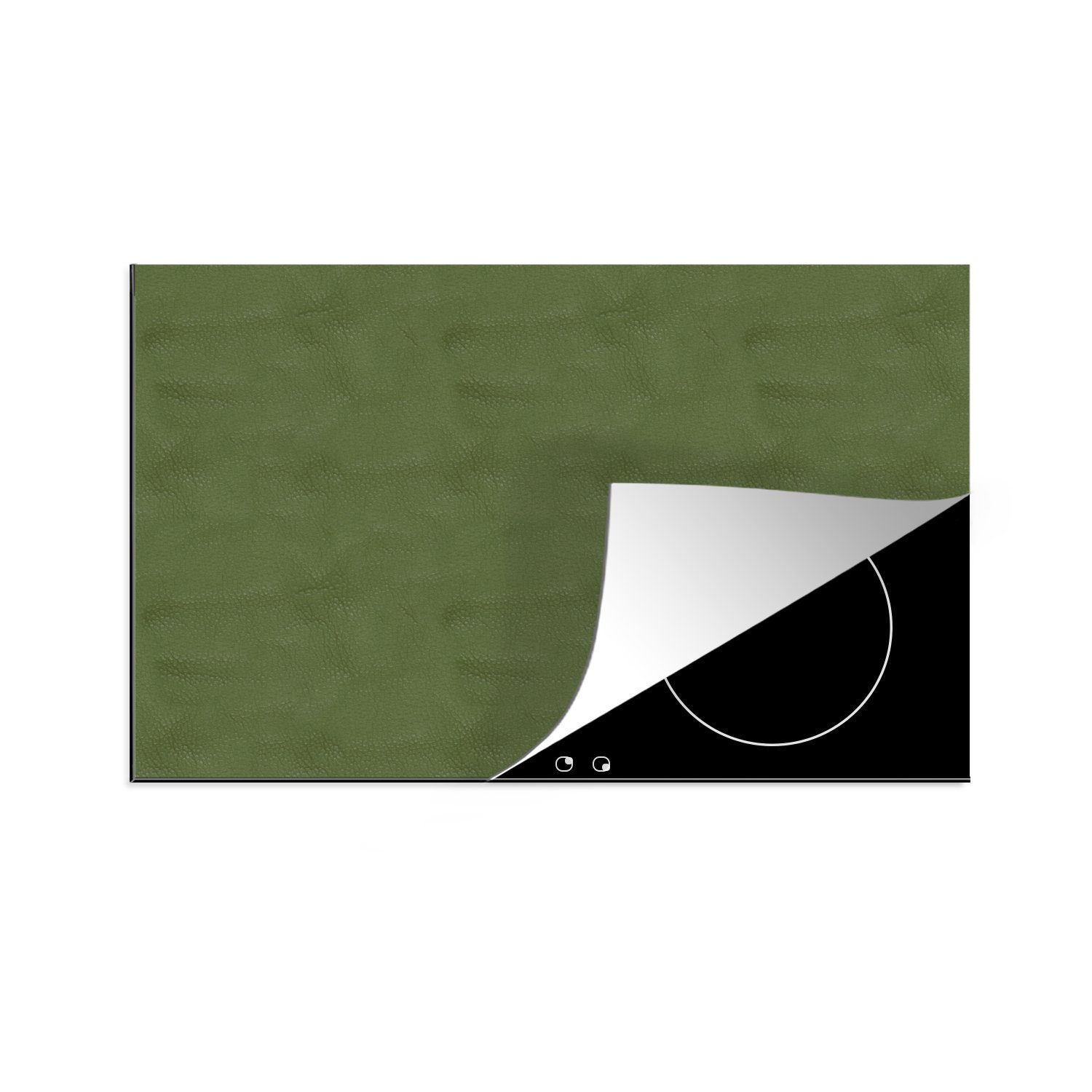 MuchoWow Herdblende-/Abdeckplatte Induktionsschutz - Leder - Struktur - Tiere, Vinyl, (1 tlg), 81x52 cm, Induktionskochfeld Schutz für die küche, Ceranfeldabdeckung