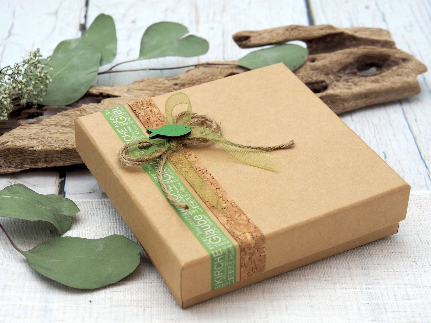 ZauberDeko Geschenkbox Geldgeschenk Verpackung Grün Fisch günstig online kaufen