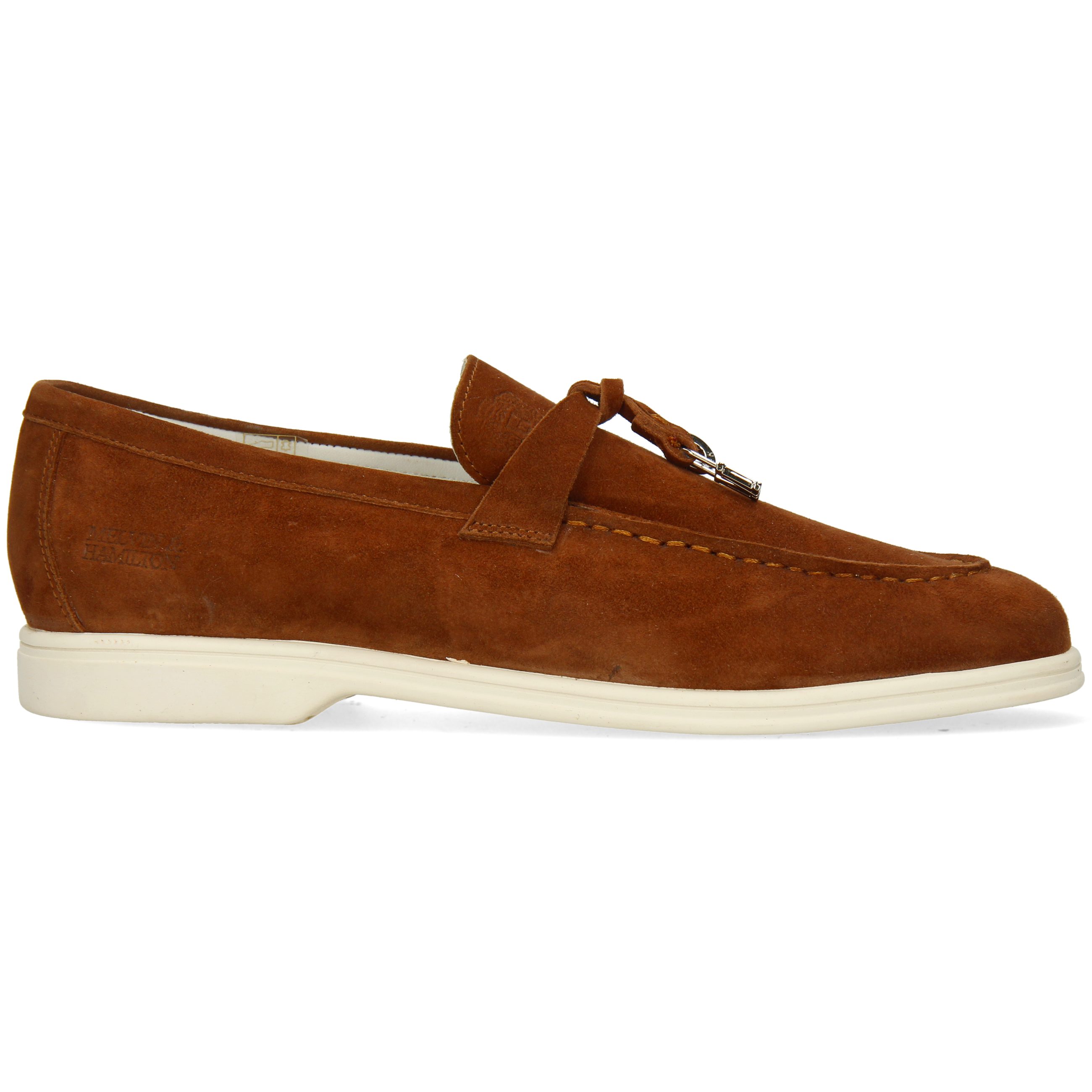 Kid Hamilton Wood 3 Ring Adley Suede Melvin & Loafer