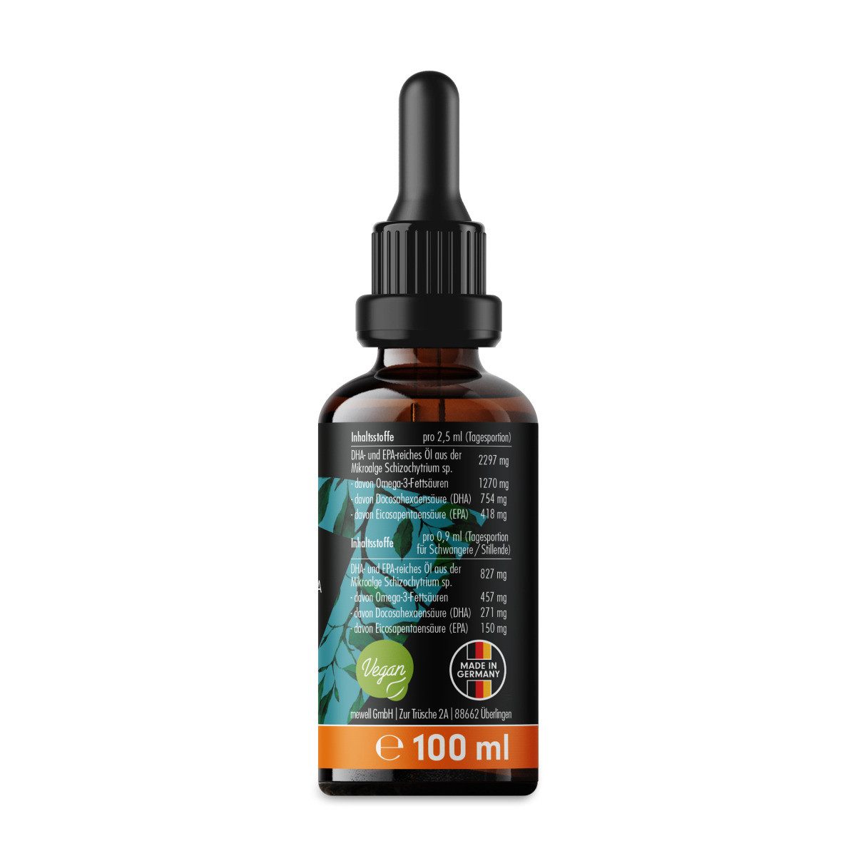 ProFuel Omega 3 Algenöl Tropfen 100ml Tropfen, 100 ml, Tropfen