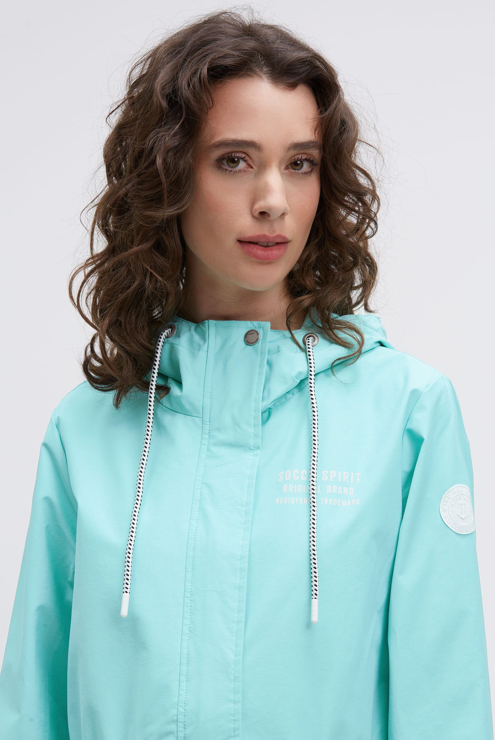 SOCCX Funktionsjacke mit Windbreaker-Bündchen und Waterproof-Eingrifftaschen
