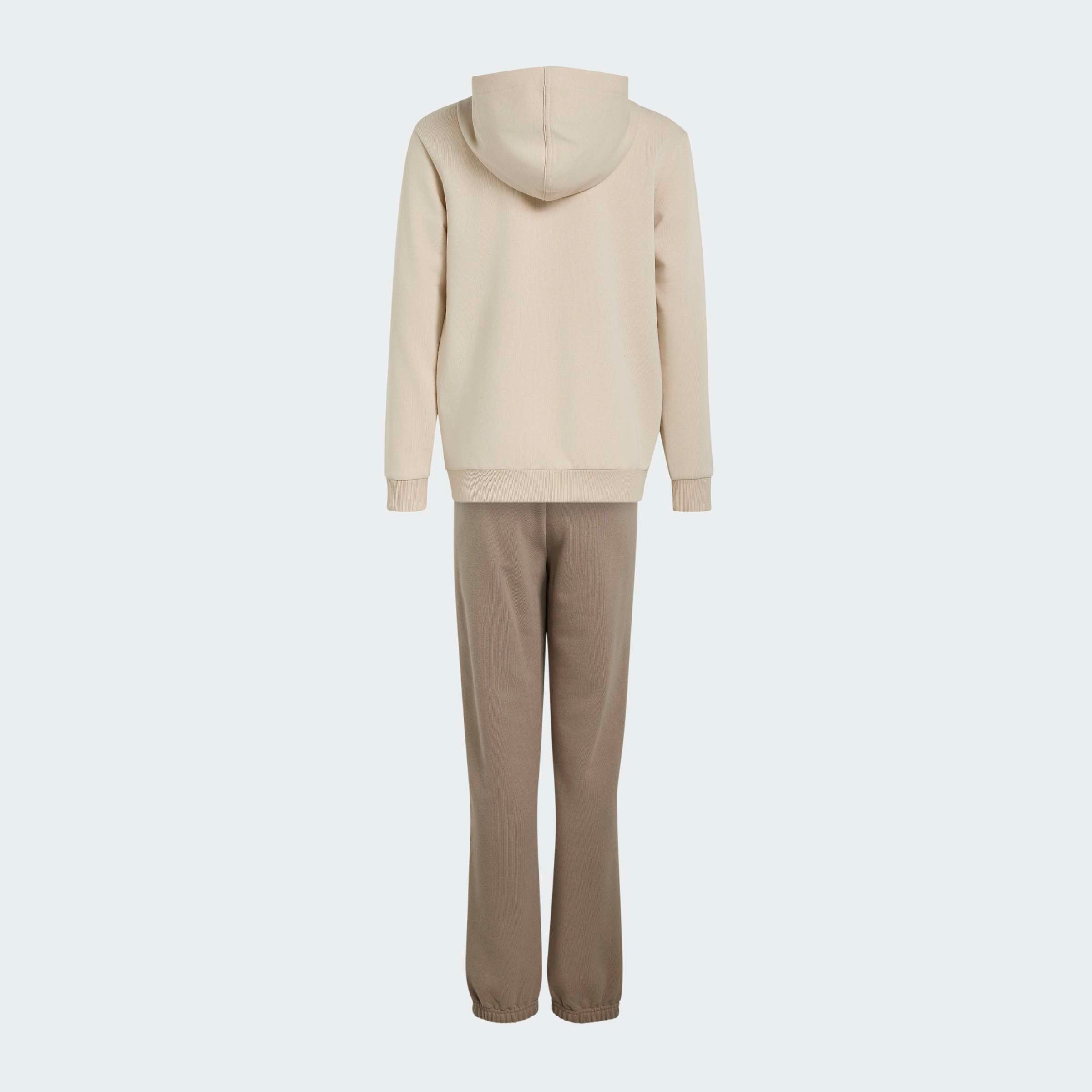 adidas Sportswear Trainingsanzug ESSENTIALS KINDER (2-tlg), zweiteilig, aus Baumwolle und Polyester, weiches French Terry