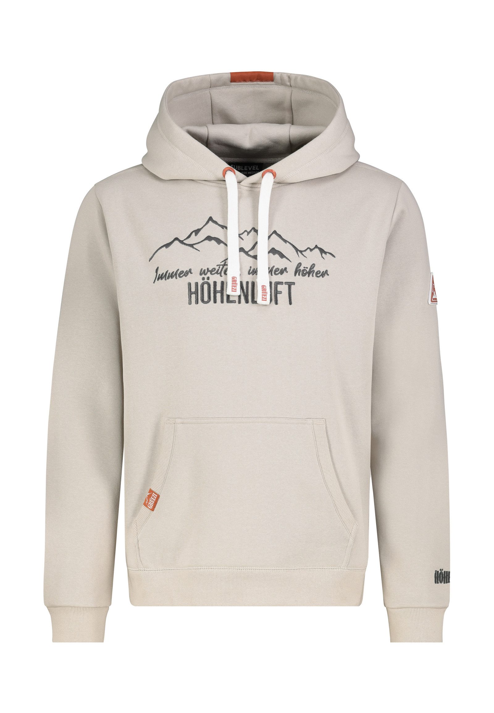 SUBLEVEL Kapuzenpullover Herren Kapuzenpullover mit Berge Print Sweater, Ka günstig online kaufen