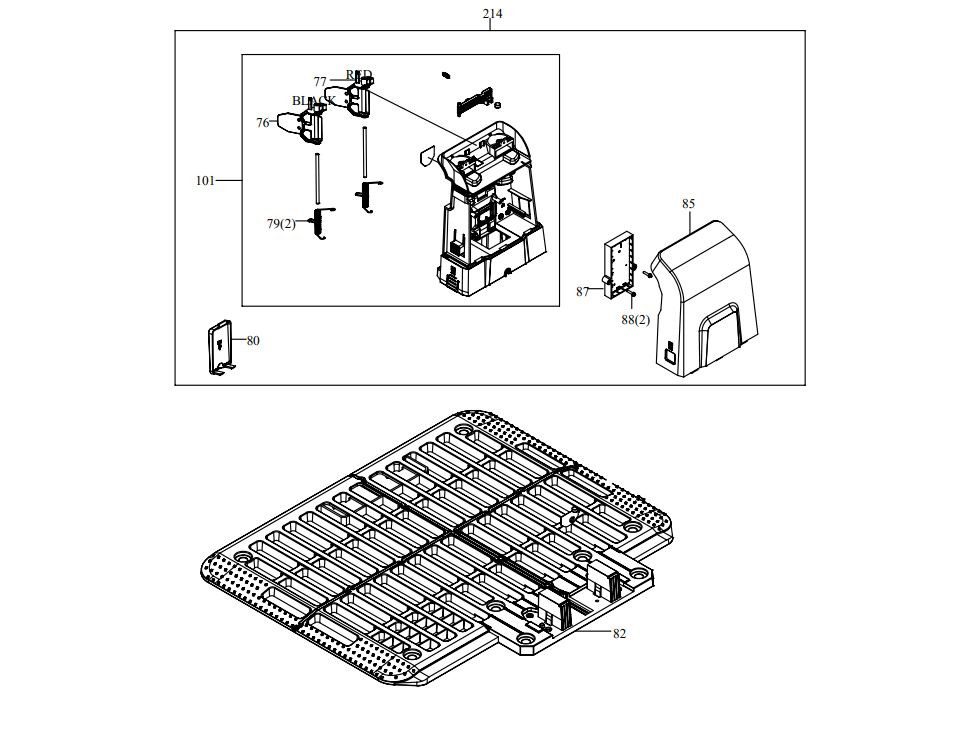 Kress Rasenmähroboter 59001579 Ladestation-Baugruppe Ladeturm mit Boden