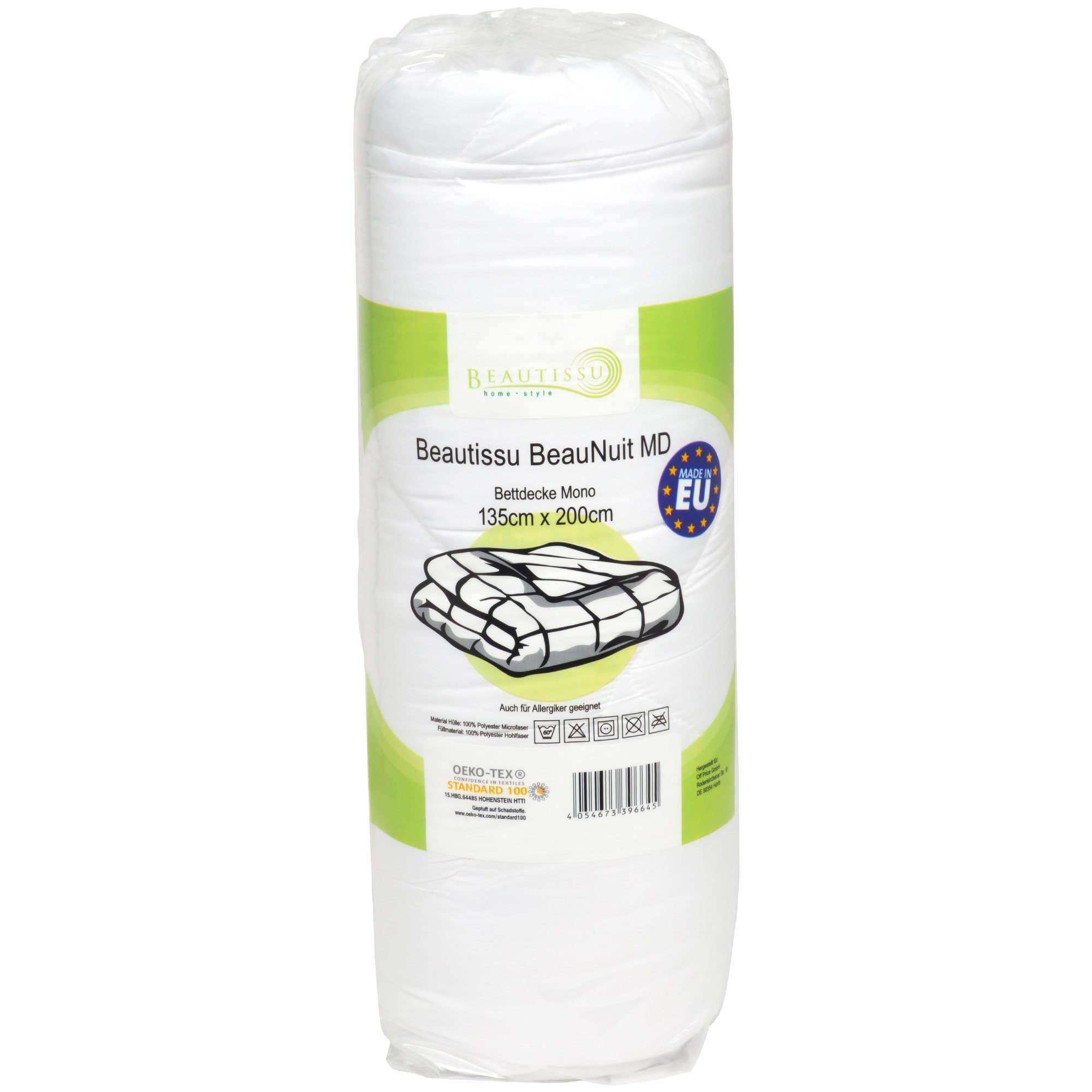 Beautissu Microfaserbettdecke Allergiker Bettdecke 135x200 Ganzjahresdecke BeauNuit MD, Allergiker Bettdecke 135x200 cm Ganzjahresdecke Steppdecke – Bild 5 von 5