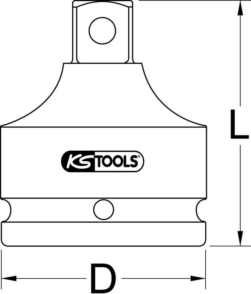 Thumbnail - KS Tools Stecknuss 1/2" Kraft-Bit-Stecknuss Innensechskant, kurz, 5/8"