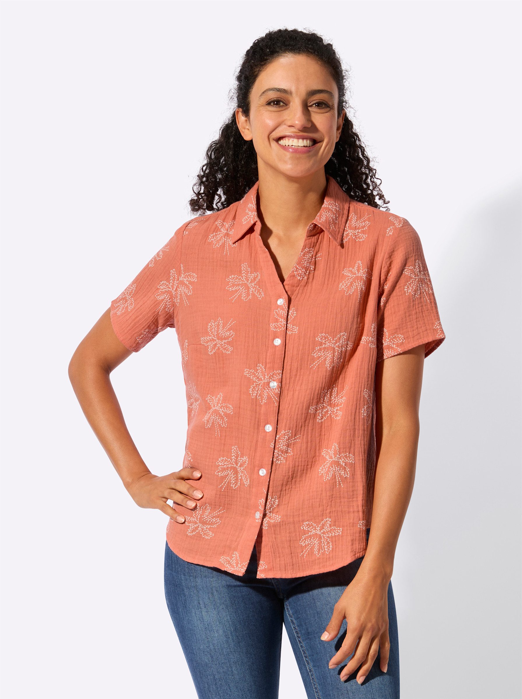 Witt Klassische Bluse Baumwollbluse .