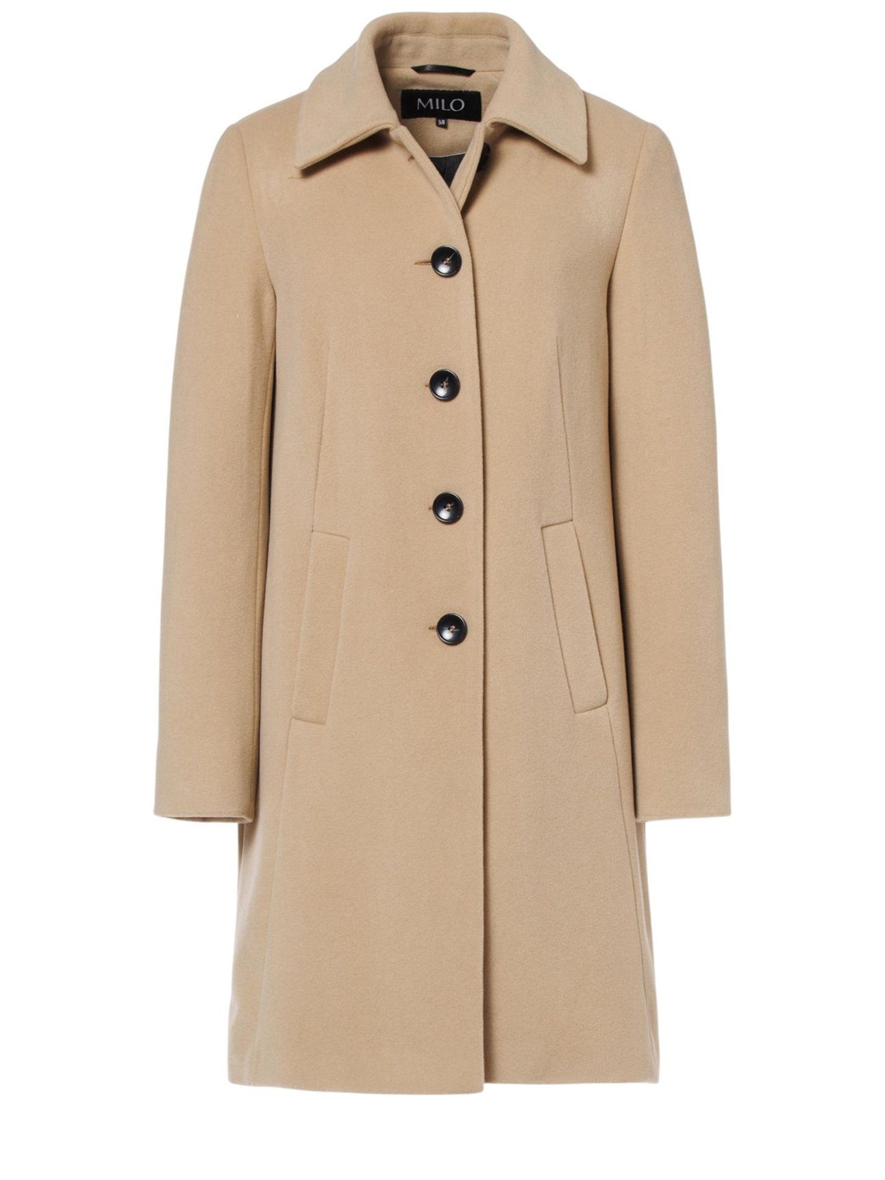 Milo Winterjacke Mantel Isa (Wollmischung) beigebraun Damen