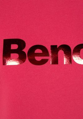 Bench. Loungewear Sweatshirt -Loungeshirt mit glänzendem Logodruck, Loungewear, Loungeanzug