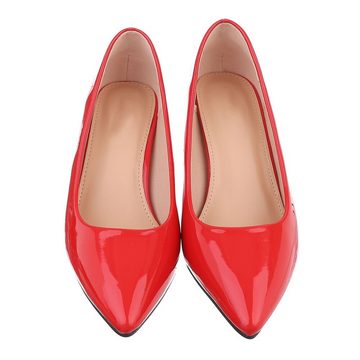 Ital-Design Damen Abendschuhe Elegant Pumps (85744303) Pfennig-/Stilettoabsatz Klassische Pumps in Rot