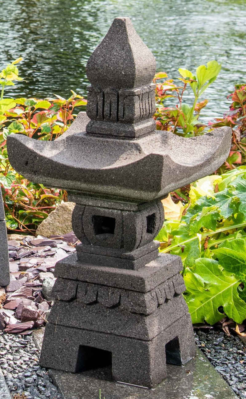 IDYL Gartenfigur Pagoda I und II, (1 St), Lavastein – ein Naturprodukt mit leichten Einschüssen