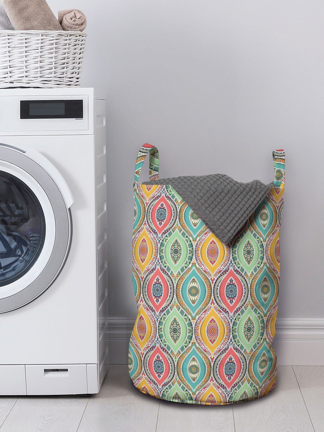 Griffen Abakuhaus für Motiv Kordelzugverschluss Wäschekorb Wäschesäckchen Waschsalons, mit traditionell