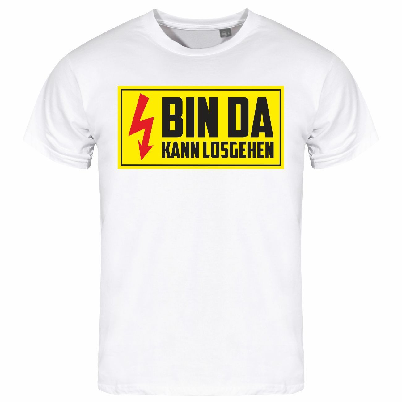 Print-Shirt Herren T-Shirt Bin da kann losgehen