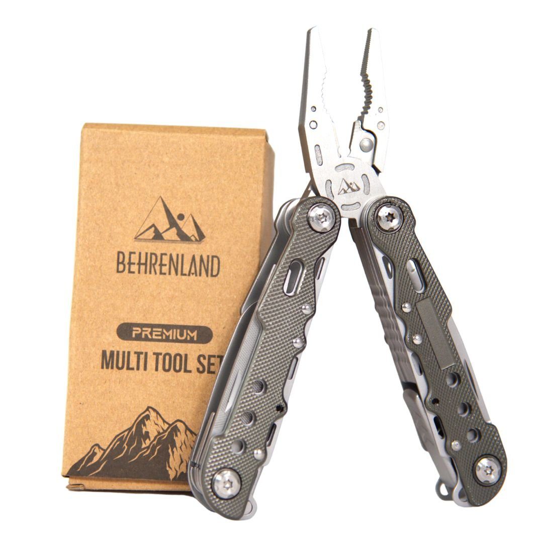 Behrenland Multitool Behrenland Multitool Zange mit Tasche (Messer, Flaschenöffner), (Silber, 1 St., Farbe)