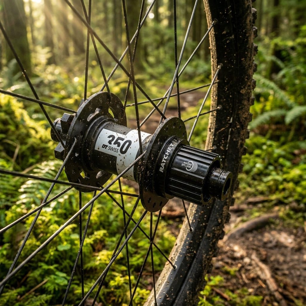 DT Swiss Laufrad DT Swiss Nabe MTB HR 350 Classic 28 Loch Schwarz - zuverlässige Boost